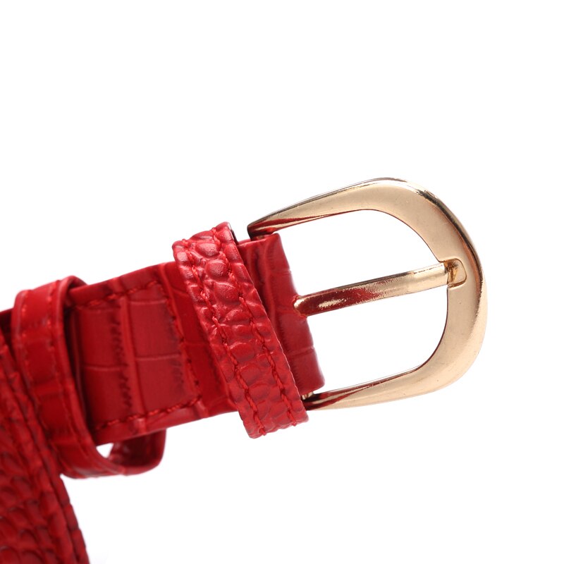 Sac Banane Élégant Cuir Crocodile Bleu