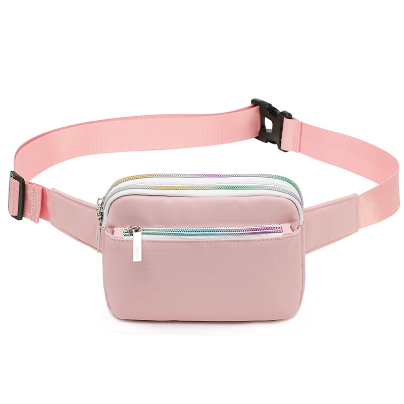 Sac Banane Urbain Beige Multi-Poches Pratique
