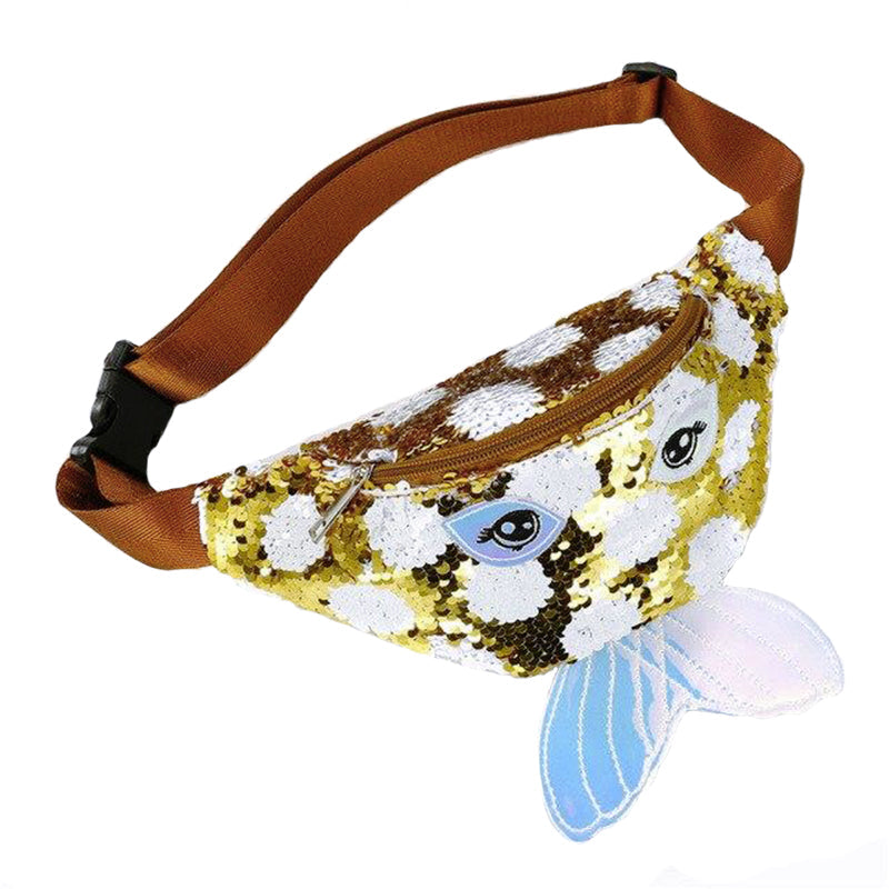 Sac Banane Paillettes Pois Multicolores Enfant