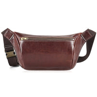Découvrir le modèle Café Sac Banane Cuir Marron Élégant Unisexe - modèle Café - Banane Avenue ™