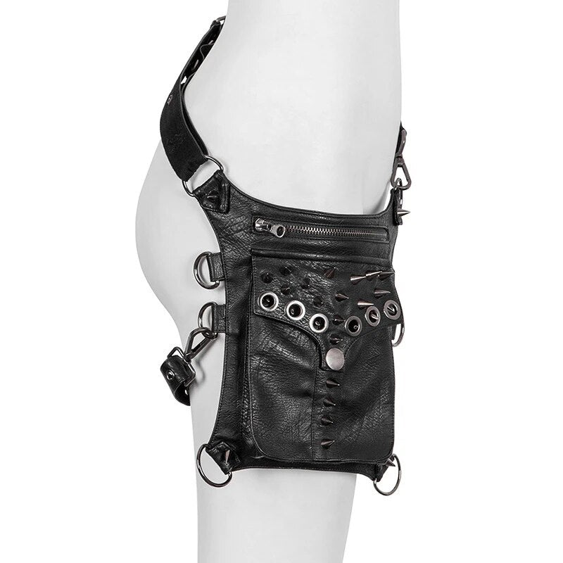 Sac Banane Cuir Noir Style Urbain