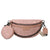 Découvrir le modèle Rose Sac Banane Élégant Cuir Bleu Floral - modèle Rose - Banane Avenue ™