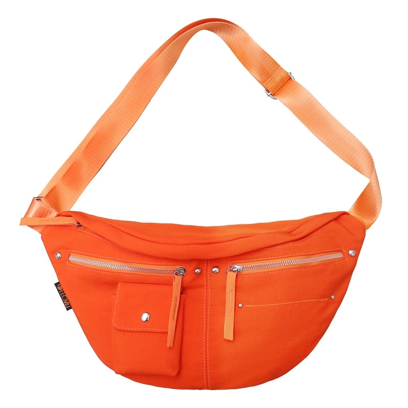 Sacoche Banane Urbaine Orange Tendance
