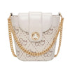 Sac Bandoulière Chic Blanc Motif Iconique
