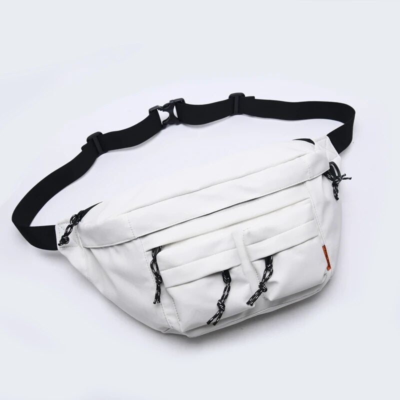 Sac Banane Urbain Turquoise Multi-Poches Pratique