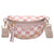 Découvrir le modèle Pink Sac Banane Élégant Damier Imprimé Félin - modèle Pink - Banane Avenue ™