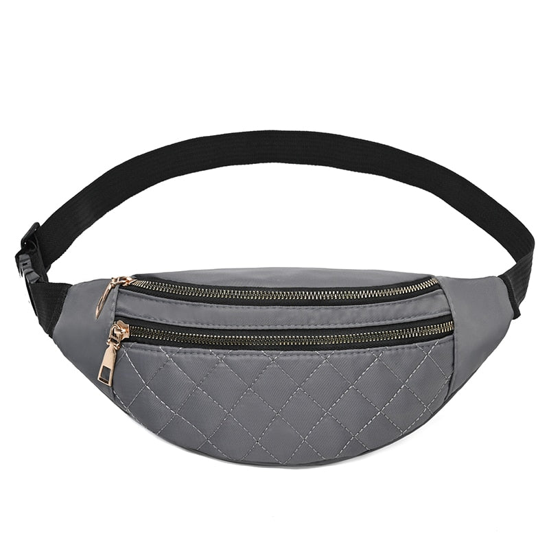 Sac Banane Rose Matelassé Élégant Léger