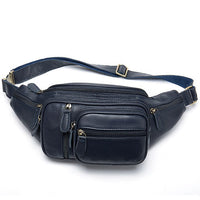 Découvrir le modèle Bleu Sac Banane Élégant Cuir Marron Effet Croco - modèle Bleu - Banane Avenue ™