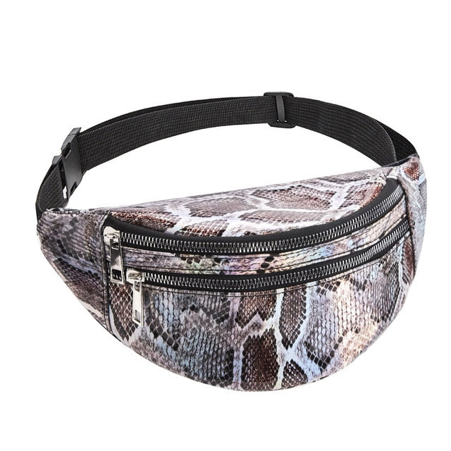 Sac Banane Tendance Motif Peau de Serpent