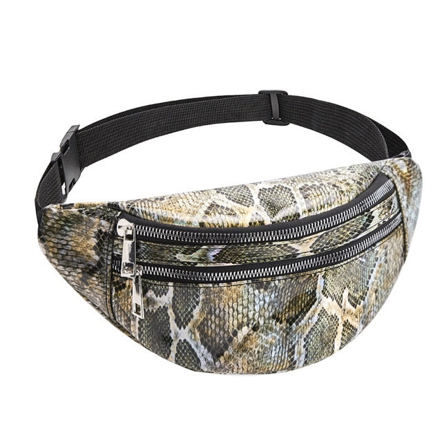 Sac Banane Tendance Motif Peau de Serpent