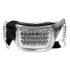 Sac Banane Argenté Clouté Tendance Urbaine