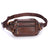 Découvrir le modèle Marron foncé Sacoche Banane Cuir Marron Multipoches Urbaine - modèle Marron foncé - Banane Avenue ™