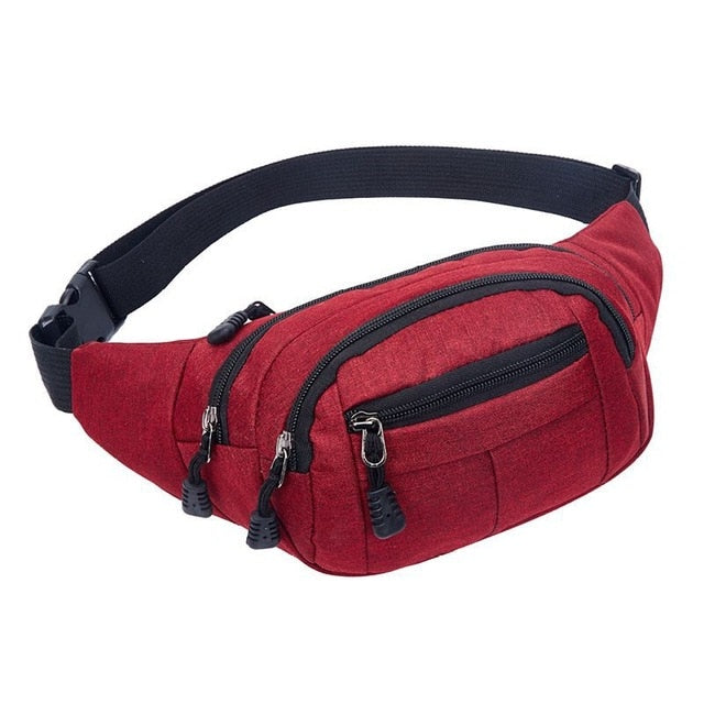 Sac Banane Urbain Bleu Denim Ajustable