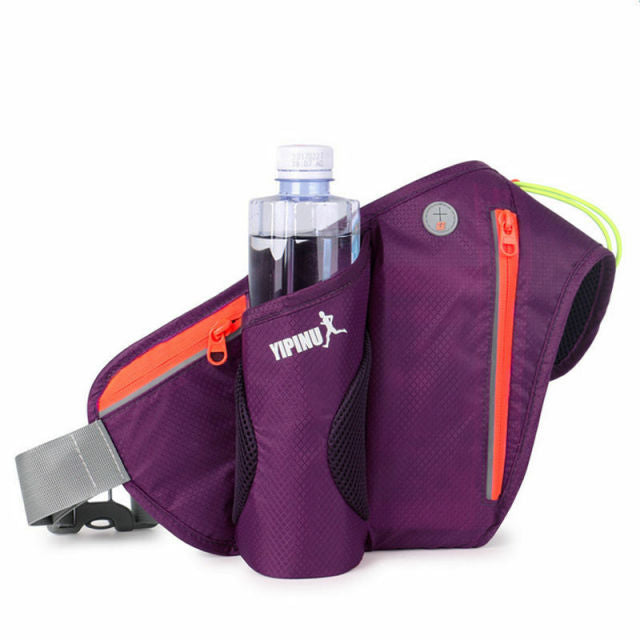 Sacoche Banane Sportive Porte-Bouteille Bleue