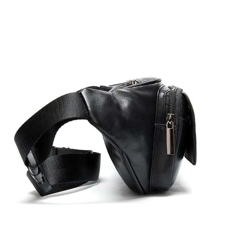 Ceinture Sacoche Banane Urbaine Noire Unisexe