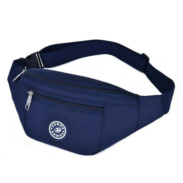 Sac Banane Sportif Noir Ajustable Unisexe