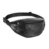 Sac Banane Cuir Noir Ajustable Unisexe