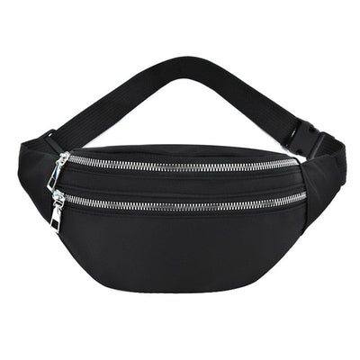 Sac Banane Urbain Noir Élégant Unisexe