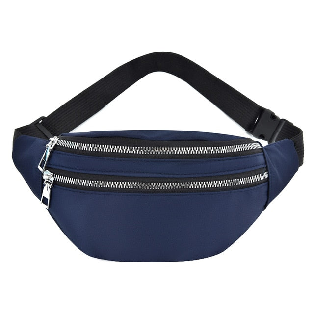 Sac Banane Urbain Noir Élégant Unisexe