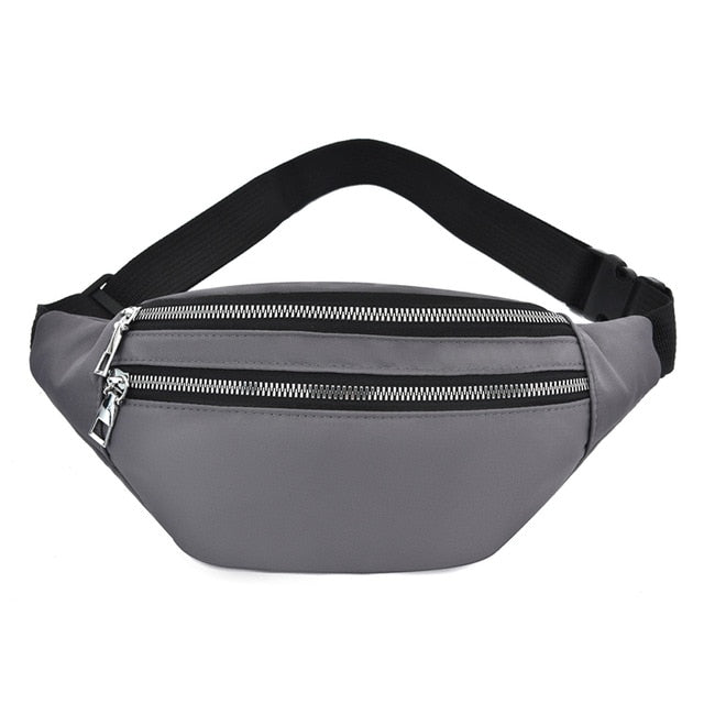 Sac Banane Urbain Noir Élégant Unisexe