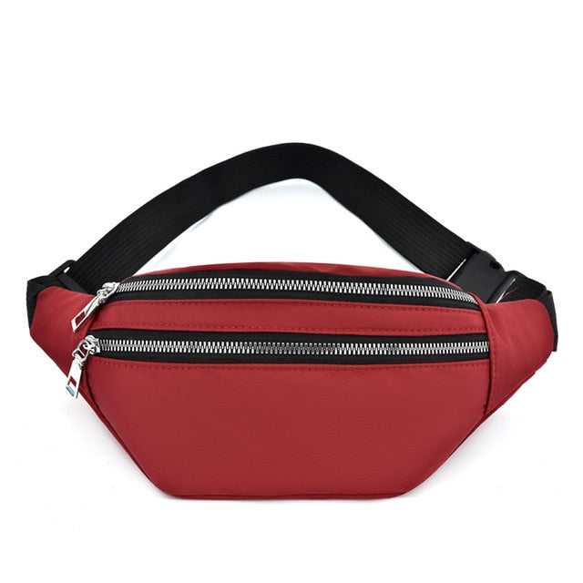 Sac Banane Urbain Noir Élégant Unisexe