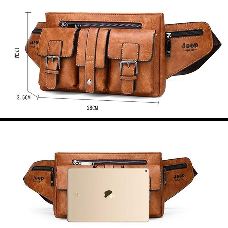 Sacoche Banane Cuir Vintage Multipoche Jeep