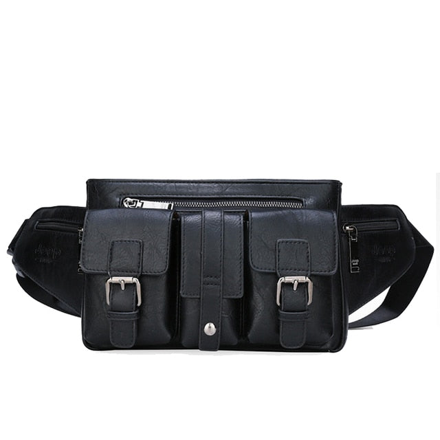 Sacoche Banane Cuir Vintage Multipoche Jeep
