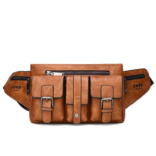 Sacoche Banane Cuir Vintage Multipoche Jeep