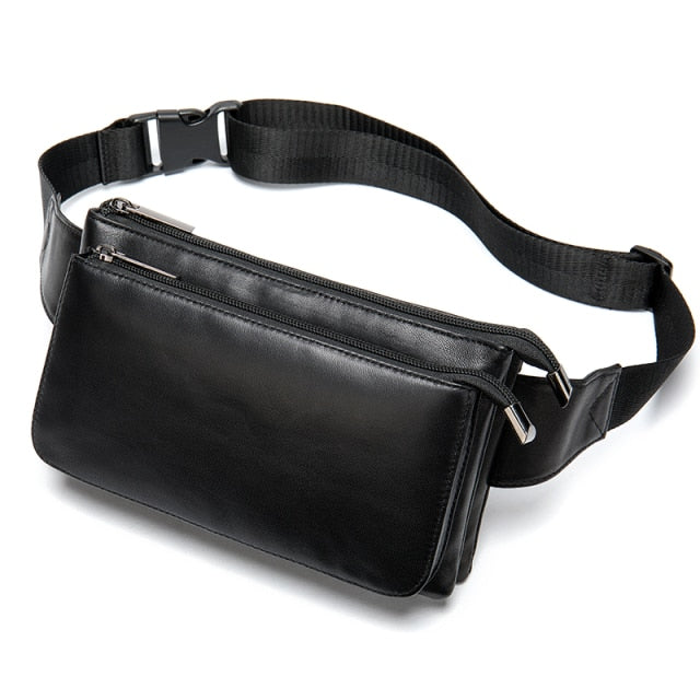 Ceinture Sacoche Banane Urbaine Noire Unisexe