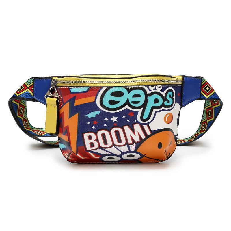 Sac Banane Urbain Motifs Pop Art Vibrants