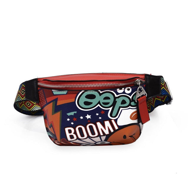Sac Banane Urbain Motifs Pop Art Vibrants