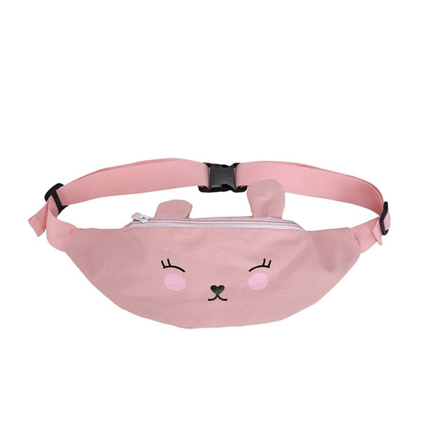 Sac Banane Peluche Chat Kawaii Poche Zip