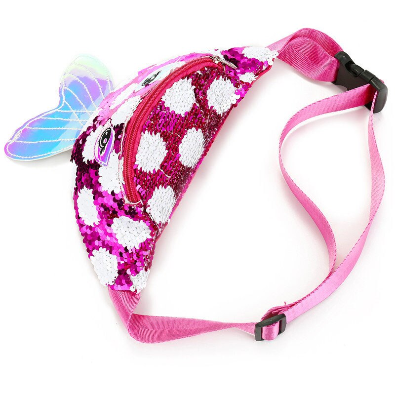 Sac Banane Paillettes Pois Multicolores Enfant
