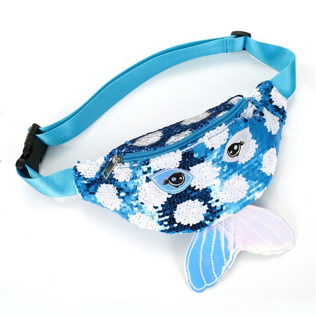 Sac Banane Paillettes Pois Multicolores Enfant