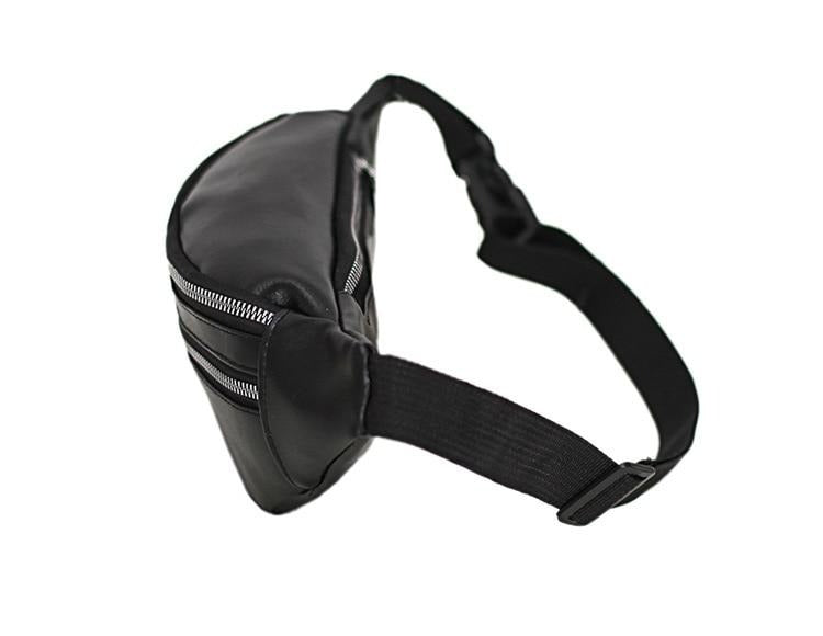 Sac Banane Urbain Simili Cuir Noir