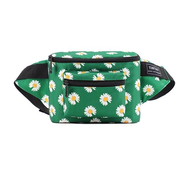 Sac Banane Floral Rose Tendance Unisexe