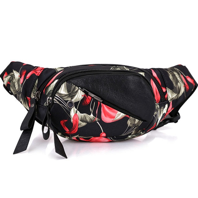 Sac Banane Urbain Motifs Graphiques Multicolores