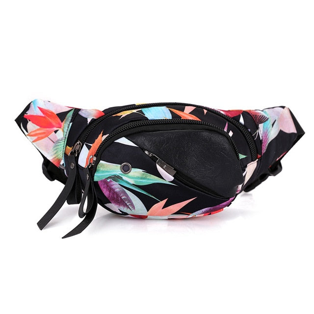 Sac Banane Urbain Motifs Graphiques Multicolores