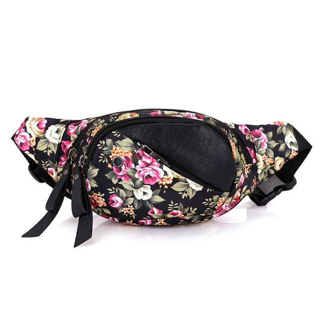 Sac Banane Urbain Motifs Graphiques Multicolores