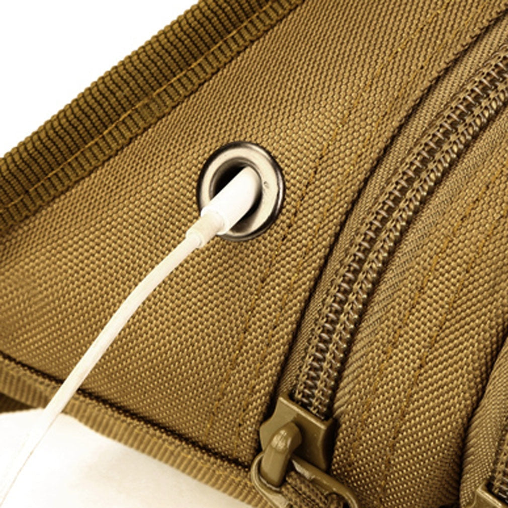 Ceinture Pochette Noire Multi-Rangement Unisexe