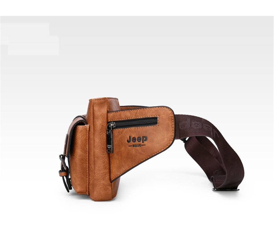 Sacoche Banane Cuir Vintage Multipoche Jeep