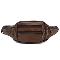 Découvrir le modèle Marron Sacoche Banane Cuir Vintage Élégante - modèle Marron - Banane Avenue ™