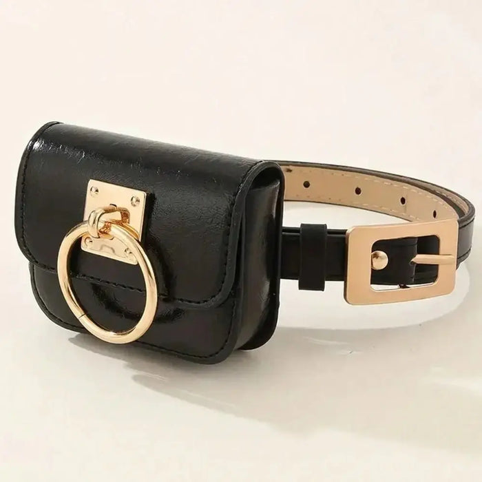 Sac Banane femme chic noir – pratique, mains libres pour le voyage et la randonnée