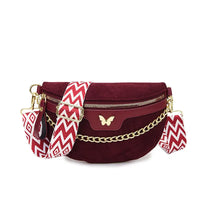 Sacoche bandoulière femme Bordeaux chic pratique et mains libres pour le voyage