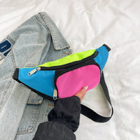 Sac Banane tissu tricolore pratique et résistant pour voyage et randonnée - modèle C - Banane Avenue ™