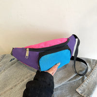 Sac Banane tissu tricolore pratique et résistant pour voyage et randonnée - modèle B - Banane Avenue ™