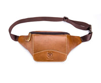 Sac Banane Homme Luxe Marron, Pratique pour le Voyage - Banane Avenue ™