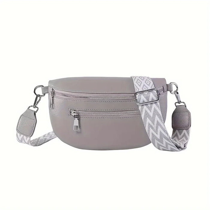 Sacoche bandoulière femme pour voyage, pratique et mains libres, gris