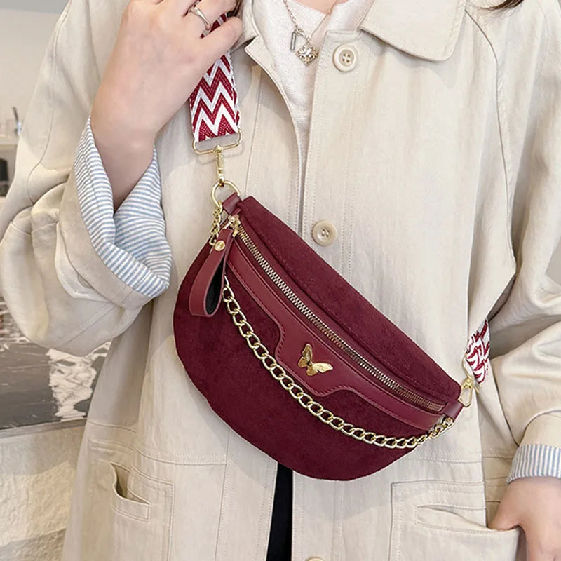 Sacoche bandoulière femme Bordeaux chic pratique et mains libres pour le voyage