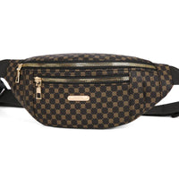 Sac Banane femme chic et moderne pour voyager mains libres - modèle Brown waist bag - Banane Avenue ™